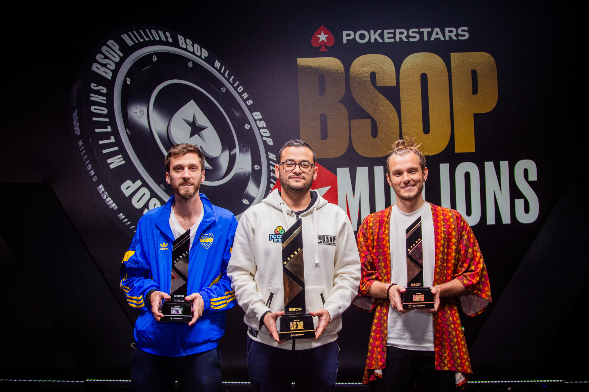 Pódio do Evento #73 do BSOP Millions