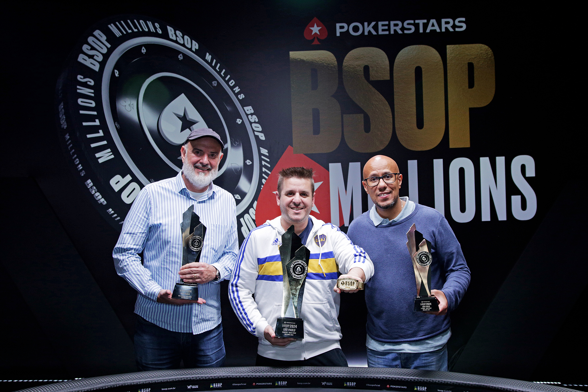 Pódio do Main Event do BSOP Millions 2024